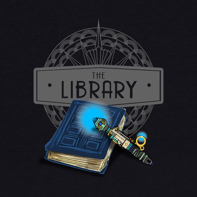 THE LIBRARY DARK VERSION by KARMADESIGNER T-SHIRT SHOP